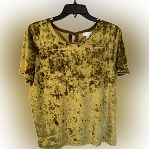 Green Keyhole Rear Tie Women’s Top (S)